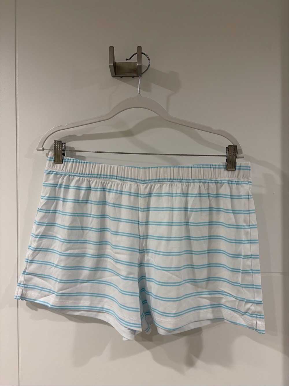 Lake  “salt spray tidal stripe“ Pima Cotton pajama/lounge shorts, large, NWOT